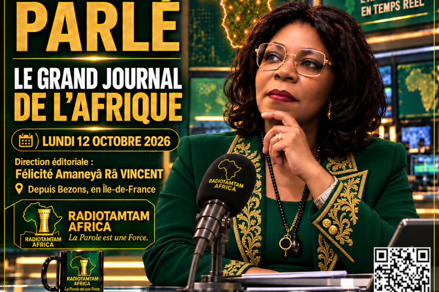 JOURNAL PARLÉ — LE GRAND JOURNAL DE L’AFRIQUE Lundi 12 octobre 2026