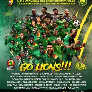 AFRIQUE2050 Cameroun: Voici la listes des 28 lions qui représenteront le Cameroun lors de la CAN 2022