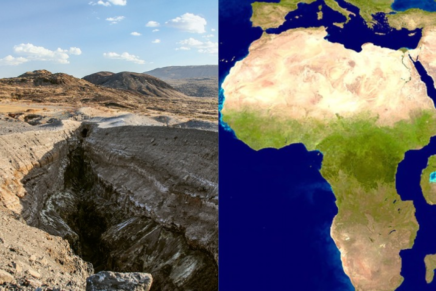 L'Afrique se divise progressivement en deux