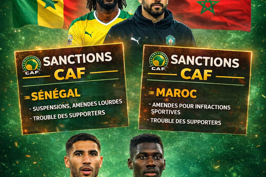 CAN 2025 : sanctions inédites contre le Sénégal et le Maroc après une finale explosive