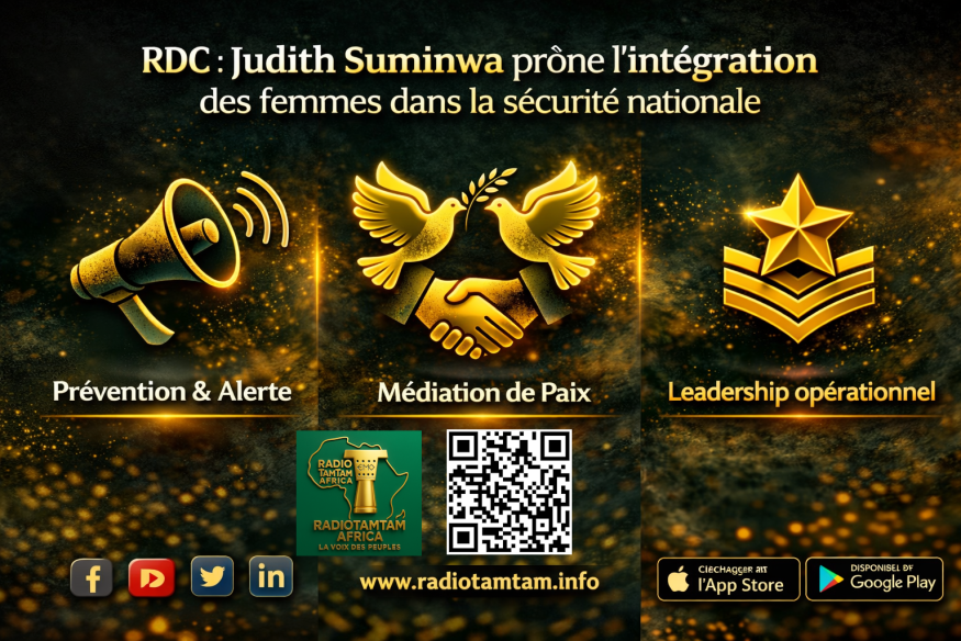 RDC : Judith Suminwa prône l’intégration des femmes dans la sécurité nationale